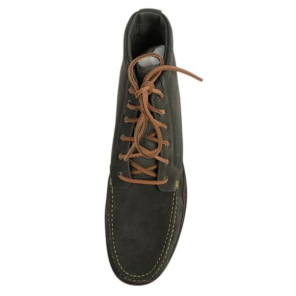 COLE HAAN Raven Gray Suede MUIR Moc Tall Lace Up Waterproof Boot 10 NEW main image 5